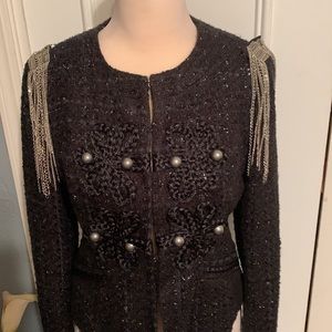 VINTAGE EXPRESS MILITARY STYLE BOUCLE JACKET